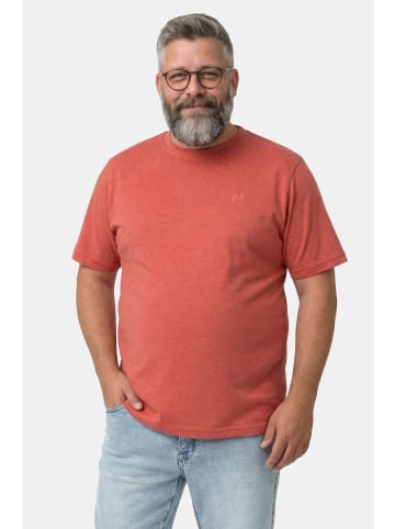 Men Plus Kurzarm T-Shirt in koralle