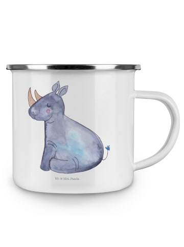 Mr. & Mrs. Panda Teetasse Einhorn Nashorn ohne Spruch in Weiß