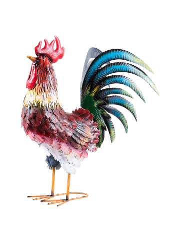 Beliani Gartenfigur BANCALAAN in Bunt - (W) 50 x (H) 56 x (L) 17 cm