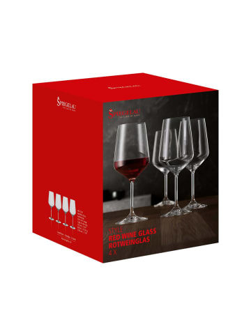 Spiegelau 4er Set Rotweingläser Style 630 ml in transparent