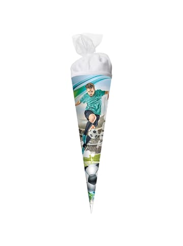 Schultüte klein 22 cm Fußballstar in Bunt