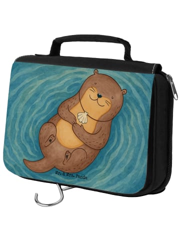 Mr. & Mrs. Panda Waschtasche Otter Muschel Design ohne Spruch in Weiß