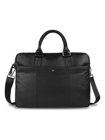 Bugatti Black Magic Aktentasche Leder 40 cm Laptopfach schwarz