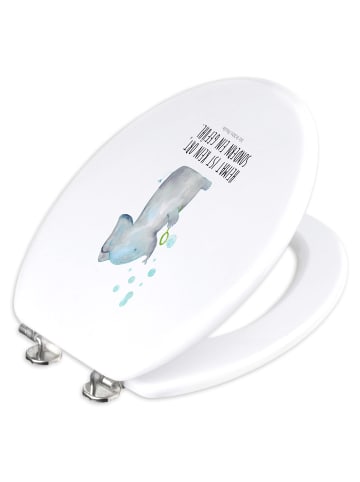 Mr. & Mrs. Panda Toiletten-Sitz Elefant Seifenblasen mit Spruch in Weiß