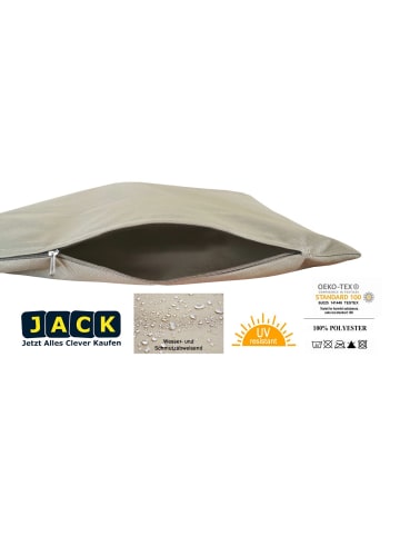 JACK 2er Set Outdoor Kissenhülle 30x50cm in Taupe