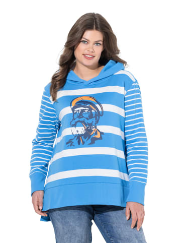 LAURASØN Sweatshirt in helles azurblau