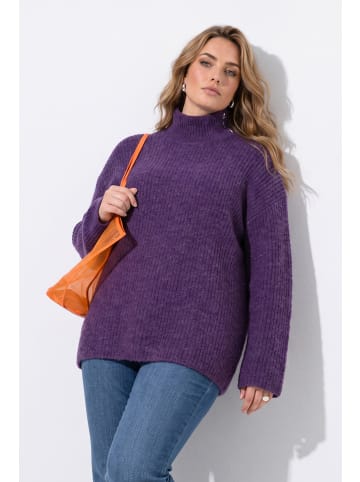 MIAMODA Rollkragenpullover in schwarze Johannisbeere