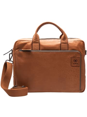 Strellson Hyde Park Charles Aktentasche Leder 39 cm Laptopfach in cognac
