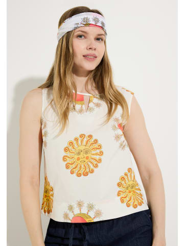 More & More kurzes Blusentop, Sonne & Mond in jungle print