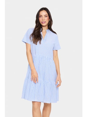 SAINT TROPEZ Kleid ElmikoSZ A-shape in Chambray Blue White Stripe