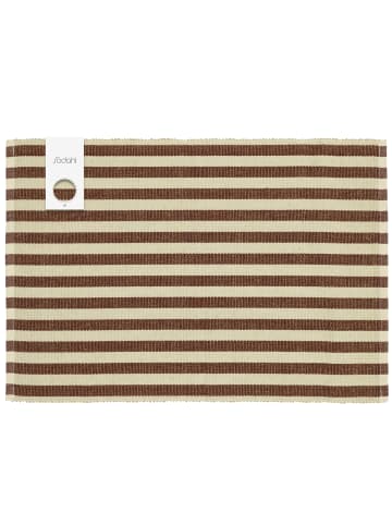 SÖDAHL Tischset Statement Stripe in Coffee brown