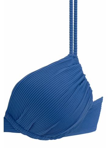 Sunseeker Push-Up-Bikini-Top in blau