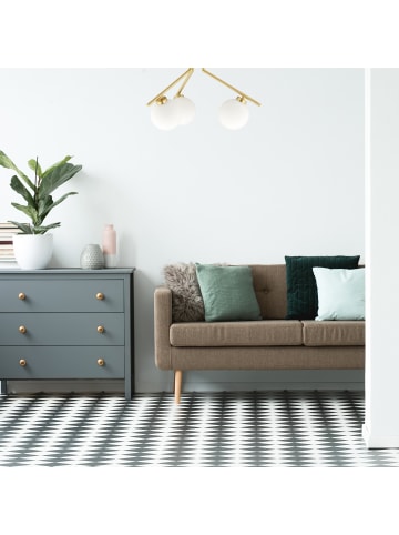 relaxdays Deckenlampe in Gold - Ø 36 cm