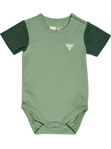 Hummel Druckknopf Strampler Hmlarnold Lebensstil Kinder in HEDGE GREEN