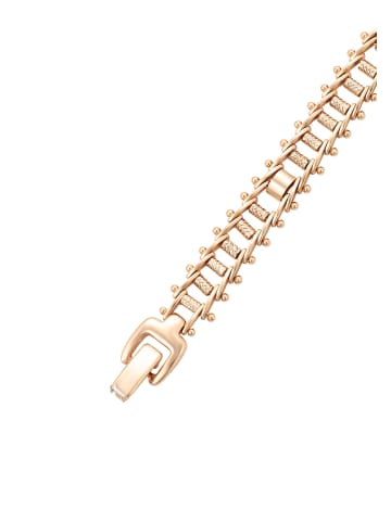 faina Women Segmented Link Bracelet in Rose Gold