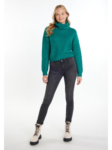 myMo Damen Strickpullover in Grün