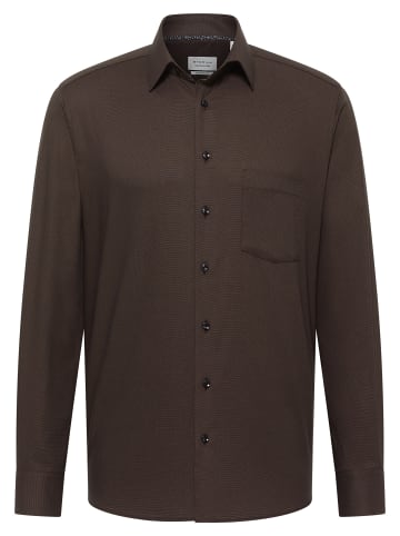Eterna Hemd MODERN FIT in dunkelbraun