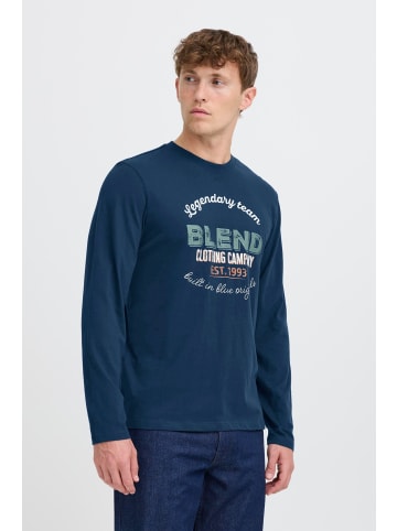 BLEND Langarmshirt BHBenap 2er-Pack in Blau