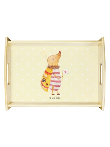 Mr. & Mrs. Panda Serviertablett Nachtfalter Fähnchen ohne Spruch in Gelb Pastell