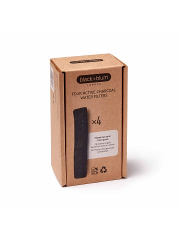Black+Blum BLACK+BLUM | Aktivkohlefilter, CARACOL, schwarz, 4er Set