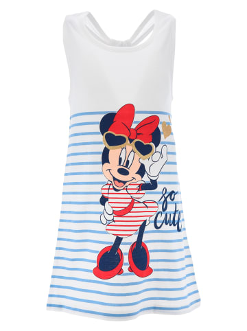 Disney Minnie Mouse Kleid ärmellos Sommer in Weiß