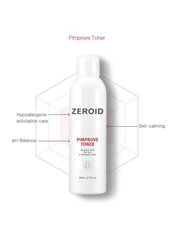 ZEROID Gesichtswasser Pimprove Toner, 200 ml