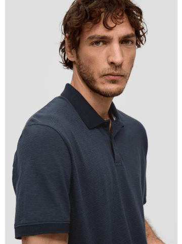 s.Oliver Polo-Shirt kurzarm in Blau