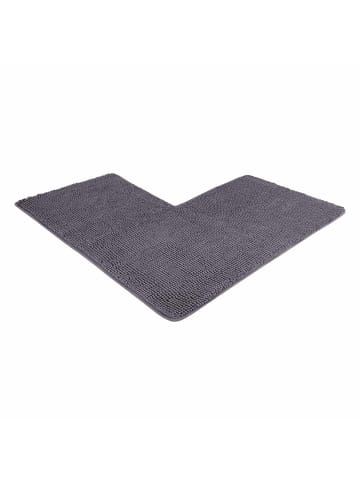 WohnDirect Eckbadematte PARIS in Grau
