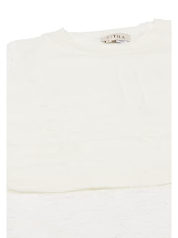 zitha Damen Strickpullover in Wollweiss