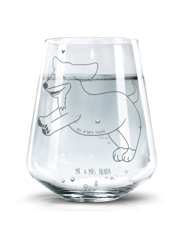 Mr. & Mrs. Panda Tumbler Glas Hund Dackel ohne Spruch in Transparent