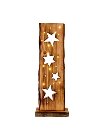 näve LED Weihnachtsartikel "STERNE" in natur - (L)22 cm x (B)11 cm x (H)60 cm