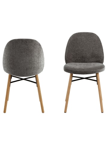 ebuy24 Esszimmerstuhl Sophia Grau 2er Set