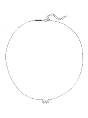 Hey Happiness Halskette Zirkonia Anhänger 925 Sterlingsilber in Silber - (L) 41-46 cm