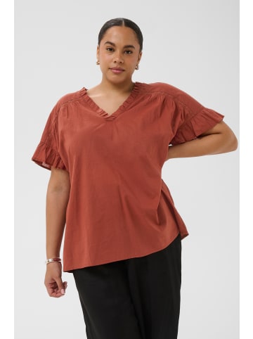 KAFFE curve Ärmellose Bluse KCvaleria Regular fit in Henna