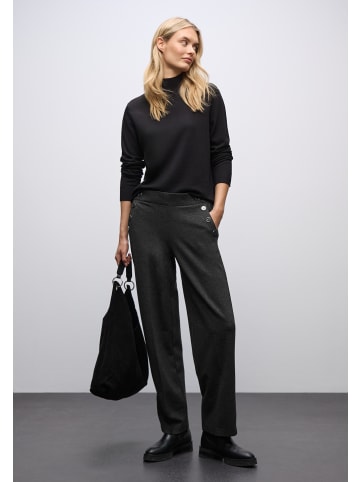 Street One Stoffhose in schwarz grau