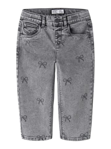 name it Jeans Herzchenprint NMFBELLA MOM SHAPED JEANS in Grau