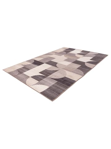 Vivorum Wohnzimmer Teppich – Kurzflorteppich Bluster 425 in taupe