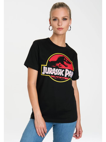 Logoshirt T-Shirt Jurassic Park Logo in schwarz