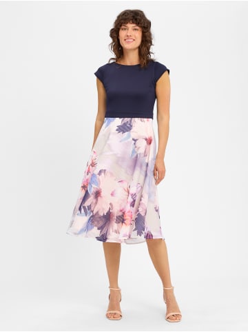 SWING Abendkleid in marine lila - 0001