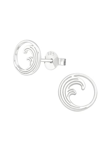 Alexander York Ohrstecker WELLE in 925 Sterling Silber, 2-tlg.