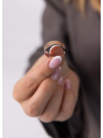 PURELEI Ring Big Shiny Adjustable Rosegold
