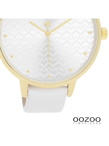 Oozoo Armbanduhr Oozoo Timepieces weiß extra groß (ca. 48mm)