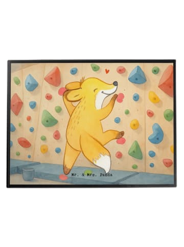 Mr. & Mrs. Panda Schreibunterlage Fuchs Bouldern Design ohne Spruch in Weiß