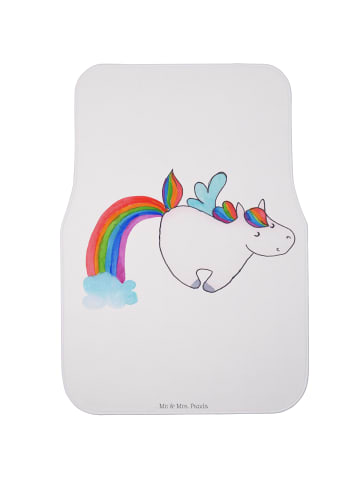 Mr. & Mrs. Panda Auto Teppich Einhorn Fliegendes Pferd ohne Spruch in Weiß
