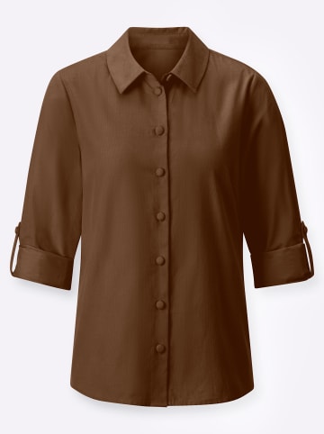 WITT WEIDEN Cord-Bluse in braun