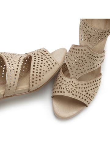 LASCANA Riemchensandalette in beige