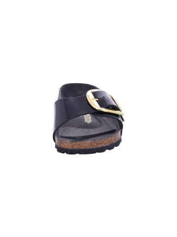 Birkenstock Pantoletten Madrid Big Buckle in high shine black