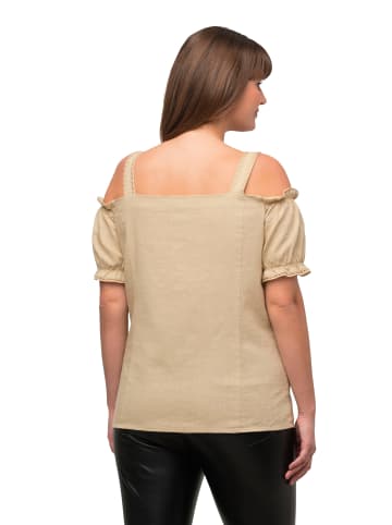 Ulla Popken Trachtenbluse in beige