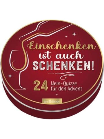 ars edition Buch - Adventskalender in der Dose. Einschenken ist auch schenken!