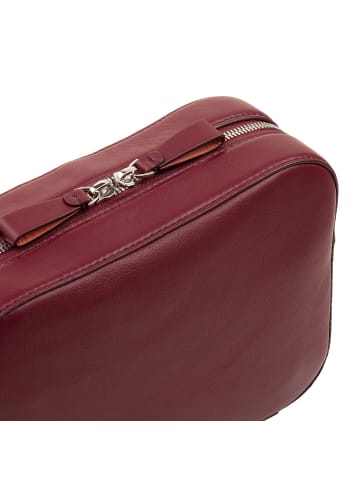 DuDu Caroline Umhängetasche Leder 24 cm in burgundy